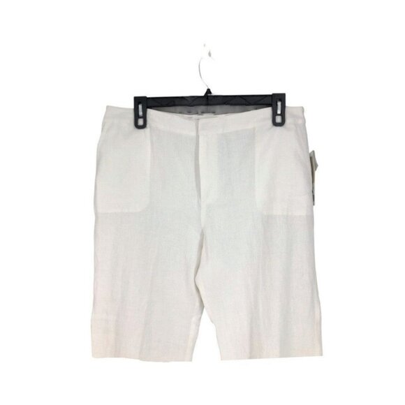 Linen Wide Leg Pants White Sz 16 Sigrid Olsen Signature Brand $129 MSRP - Picture 2 of 3